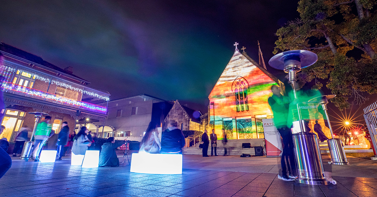 St Pat's light show returns to Parramatta Winterlight Festival